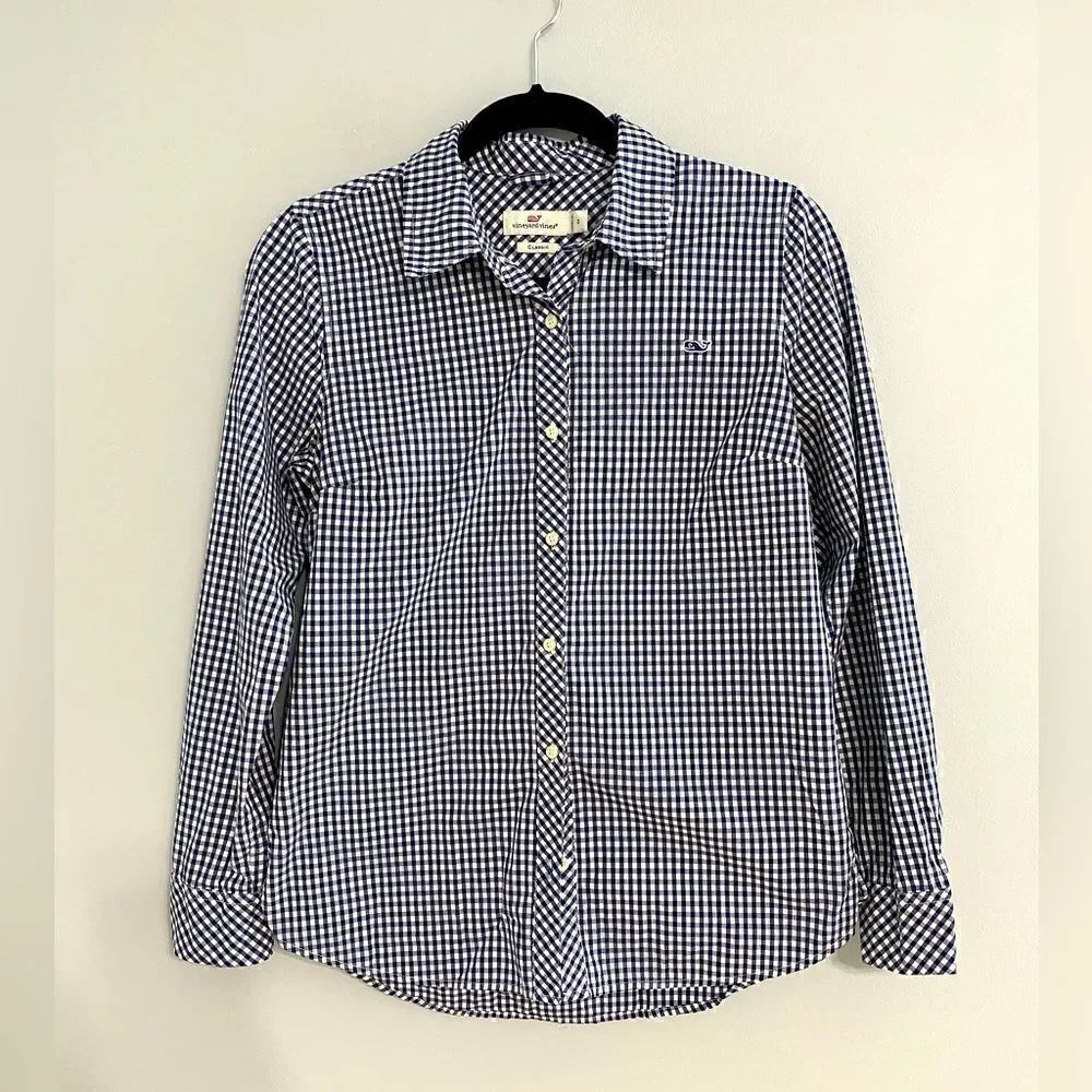 Vineyard Vines Classic Long Sleeves Shirt Women Size 2